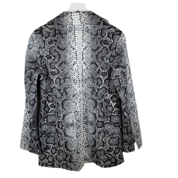 Snakeskin Print Reversible with Gray Windowpane Plaid Weather Resistant Jacket - Picture 3 of 6